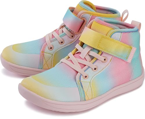 WHITIN Kids/Toddler Wide Barefoot Shoes Girls/Boys Classic High