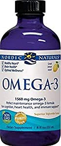 Nordic Naturals Omega-3, Purified Fish Oil, Lemon Flavor, 8 fl oz (237 ml) Cover