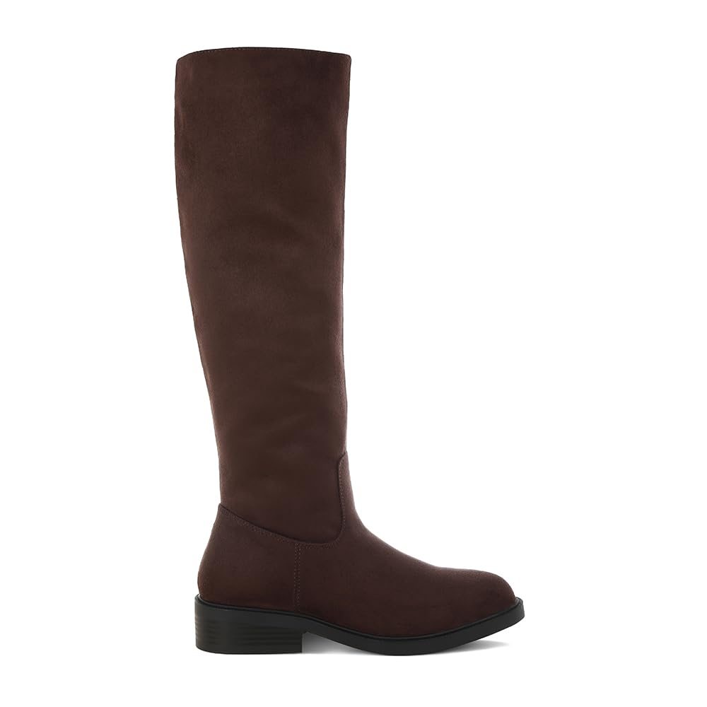 London Rag Chiru Round Toe Microfiber Calf Boots