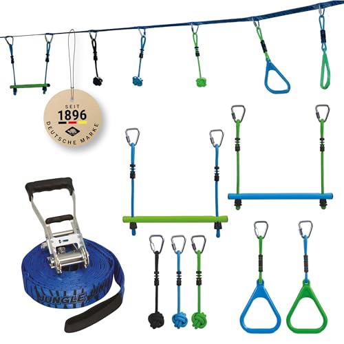 Schildkröt Jungle Line Hangelparcours Set für Kinder und Erwachsene, 11...