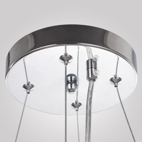 LightInTheBox Modern Silver Crystal Pendant Light in Cylinder Shade Drum Style Home Ceiling Light Fixture Flush Mount Pendant Light Chandeliers Lighting for Bedroom Living Room Dining Room Guest Room