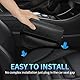 Autositz Lückenfüller, Universal Car seat Gap Filler, Auto Organizer, Aufbewahrungsbox, Leder Autositz Lücken Kompatibel mit den meisten Car/SUV/LKW-1P-schwarz