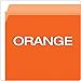 Pendaflex Two-Tone Color File Folders, Letter Size, Orange, Straight Cut, 100/BX (152 ORA)
