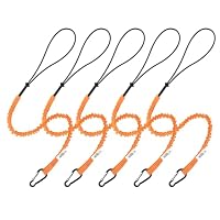 Lot de 6 cordons de sécurité pour outils - Protection contre les chutes - Avec mousqueton - Corde à outils extensible - Anti-chute - Corde de sécurité Lot de 6 cordons de sécurité pour outils - Protection contre les chutes - Avec mousqueton - Corde à outils extensible - Anti-chute - Corde de sécurité