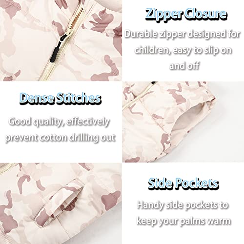 Image of SNOW DREAMS Girls Puffer Vest Lightweight Sleeveless Jackets Hooded Winter Fall Vests Quilted Coat