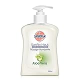 [page_title]-Sagrotan Handseife mit frischem Duft nach Aloe Vera – Antibakterielle Flüssigseife – 1 x 250 ml Seifenspender