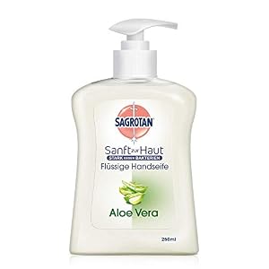 Sagrotan Handseife mit frischem Duft nach Aloe Vera – Antibakterielle Flüssigseife – 1 x 250 ml Seifenspender