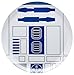 Zak! Designs Dinner Plate featuring R2D2 Graphics from Star Wars, Reusable, Break Resistant, BPA-free Melamine, 10"