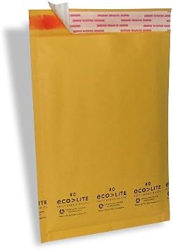 200#0 Ecolite 6x10 Kraft Bubble MAILERS Padded Envelope 6 x 10