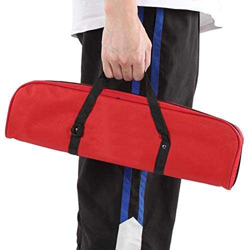 32 Tasten Melodica Air Piano Keyboard Musikinstrument mit Tragetasche und Kurzem Mundstück (Rot)