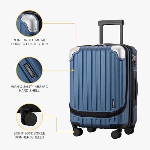 Variante de LEVEL8 maleta cabina 55×37×24 cm Azul