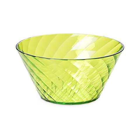 Omada Design Schüssel für die Küche mit Diamantwirkung aus Durchsichtigen Acryl. Durchmesser 20 cm Fassungsvermög 1,6 L. Made in Italy Cover