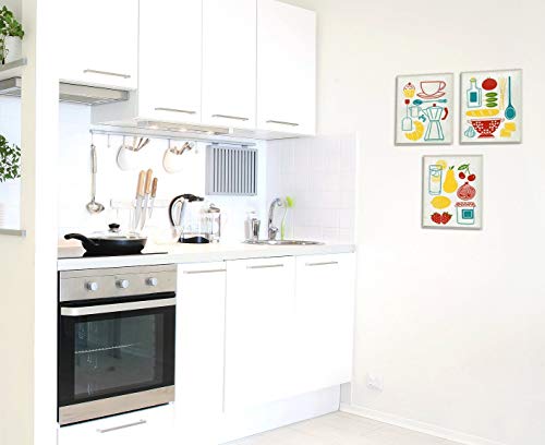 Placa de pared de madera MDF Stupell retro multicolor para decoraci&oacute;n de interiores rusticos 3