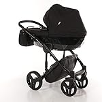Original Junama Diamond Reisesysteme Kinderwagen 2in1 3in1 4in1 + Schlafsack + Handmuff + Sonnenschirm + Originalzubehör Exclusive Prams (4in1 mit ISOFIX basis, 05)