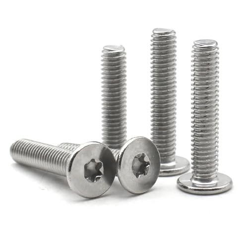 Vis six lobes M6 en acier inoxydable 304 à tête plate basse pour fixer sans dépasser