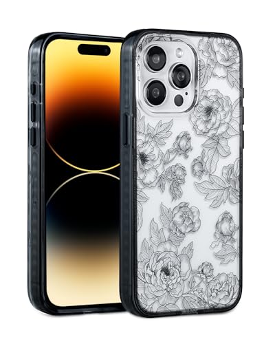 Coque iPhone 15 Pro motif reine des fleurs fini mat haut de gamme