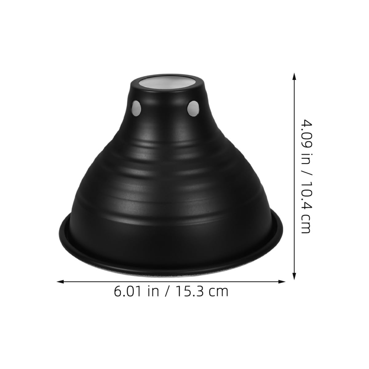 NUOBESTY Paralume Riscaldante a Cupola Riflettente 5,5 Pollici in Metallo Resistente per Lampada Terrario, Coprilampada Protezione Calore per Rettili Serpenti e Lucertole in Habitat Domestico