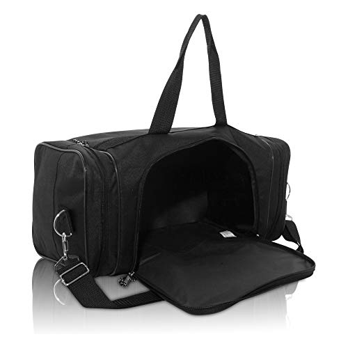 DALIX Blank Duffle Bag Duffel Bag in Black Gym Bag