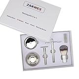 Men's Shaving & Grooming Set, Double Edge Safety Razor, Shaving Brush, Razor & Brush Stand,10 Blades, Shaving...