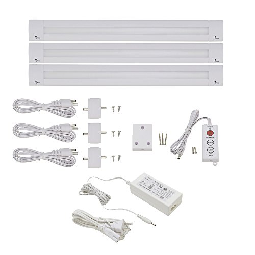 Lightkiwi J8966 Lilium 12 Inch Warm White Modular LED Under Cabinet Lighting - Premium Kit (3 Panel)
