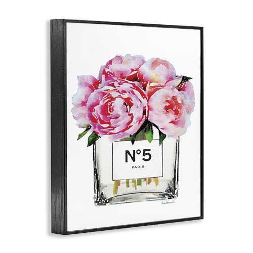 Image of Glam Paris Vase with Peony, 24 x 30 Inch Framed Giclee Print | Stupell Industries . By Amanda Greenwood . Ready to hang once unboxed . Elegant gift for any room . Made in USA