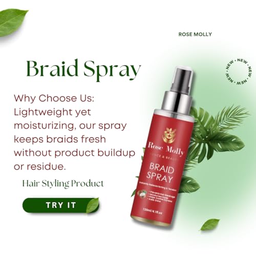 Spray para trenzas 4.11 oz para cabello miniatura 3