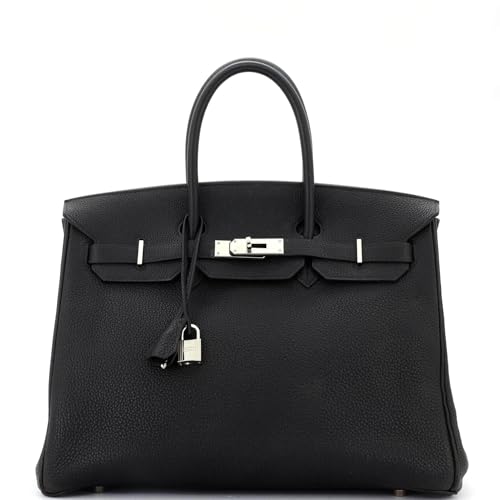Hermès Pre-Loved Black Birkin 35 Clemence Palladium Hardware