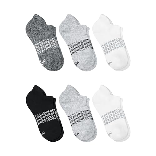 Hanes Cushioned Tab, Absolute Active Heel Shield No Show Socks for Boys, 6-Pairs2
