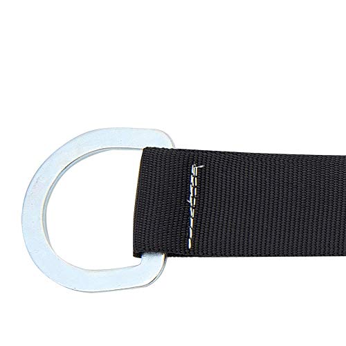 Image of Peakworks Abrasion Resistant, Polyester Webbing, 6 ft. Commercial Anchor Sling, 1 D-Ring, Black, V8209506