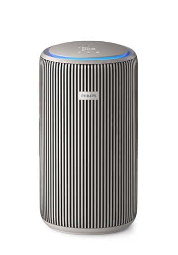 Philips Air Purifier 4200 Series, HEPA NanoProtect + Double Active Carbon Filter, CADR 600m³/h for 156m², Ultra-Quiet, Intelligent and Energy efficient, Silver (AC4220/12)