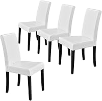 Vista 12 de Yaheetech Juego de 2 Sillas de Comedor de Tela Tapizada Parson Sillas de Cocina con Asiento Acolchado y Patas de Madera Maciza para Caqui