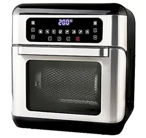 Havells Air Fryer Air Oven Digi | Extra Large Capacity | Combination of Air Fryer and OTG |9 Pre-Set Menu | Dehydrator| 2 Grill Rack | Large Rotisserie Function |1500 Watt | 2 Yr Warranty, Grey-Black