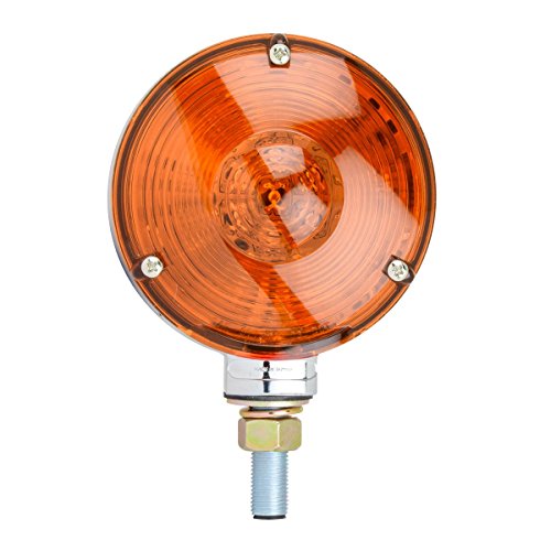Grand General 77611 Star Amber/Red 4" Double Faced 48 LED Sealed Pedestal Light with Amber/Red Lens by Grand General - Image 8