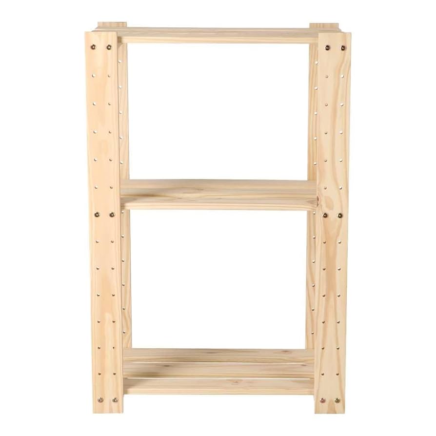 Amazon｜コーナンオリジナル LIFELEX パイン木製ラック3段900