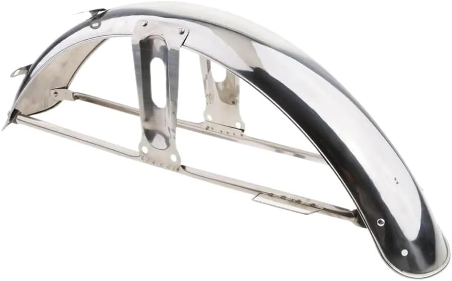 Motorbike Splash Mudguard 58cm Stainless Steel Motorcycles Front Wheel Guard Mudguards Cover Mud Guards Metal Plated for CG125