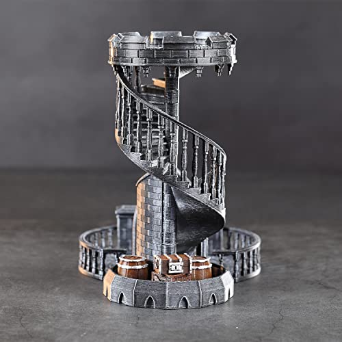 image for AUSPDICE DND Dice Tower, Dice Rolling Tower, Handcrafted Castle Dice T