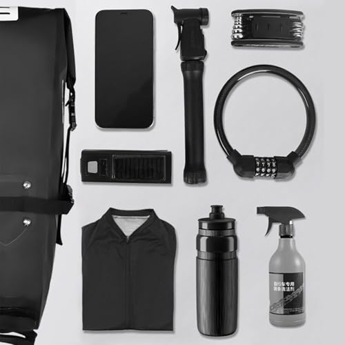 Sac de selle vélo 10L imperméable noir pour cycliste - 5