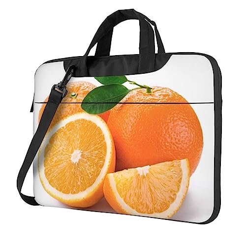 Sac à main pour ordinateur portable antichoc à bandoulière imprimé orange