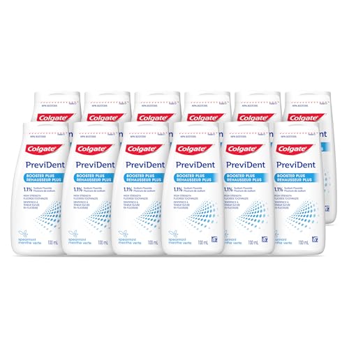 Colgate PreviDent 5000ppm Booster Plus dentifrice, Menthe verte, 100 mL - 12 unités
