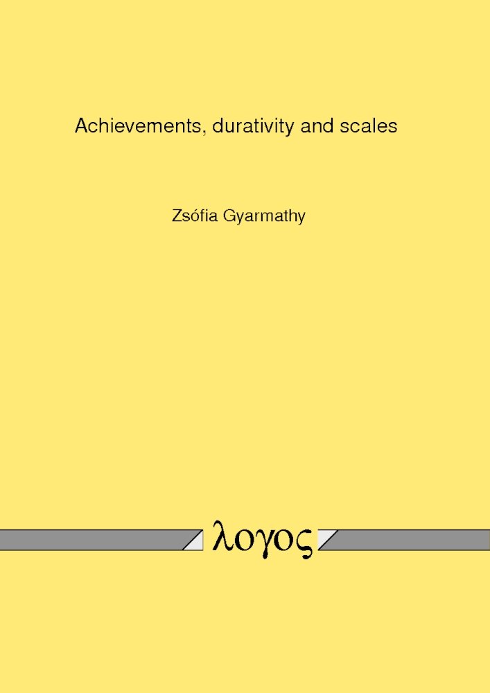 Buy Achievements, Durativity and Scales — BookShops.in