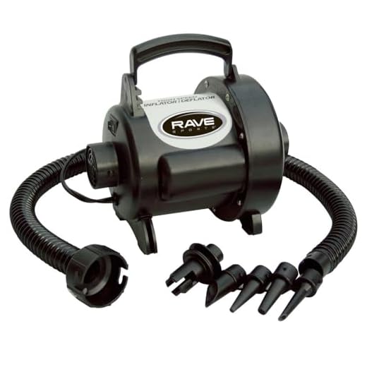 RAVE Sports 01083 High Speed Inflator/Deflator, 3.0 psi, 48 CFM 120 VAC, with Adaptors