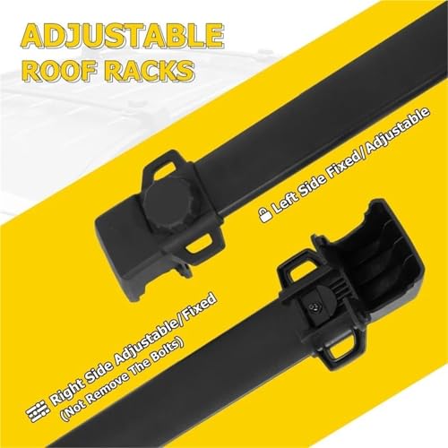 Barras transversales de aluminio negro para techo de Compass 2011-2016 4