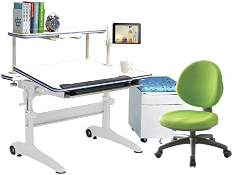 Posturedesks "Jayden" crank adjustable tilting desk with metal legs