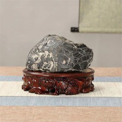 Base de bonsaï socle exposition bois sculpté vase et service thé moyen - 6