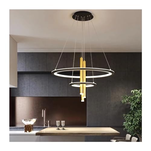 Lustre moderne avec lampes LED intégrées pour un éclairage de salon design et économique