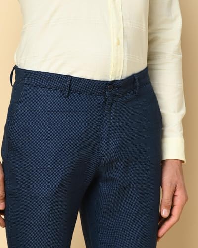 Image of Blackberrys Men's Cotton Blend Slim Casual Trousers