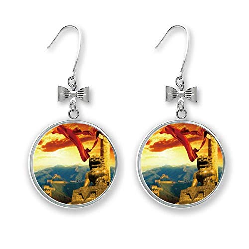 Boucles d'oreilles pendantes lion huabiao légères pour sublimer votre visage sans douleur
