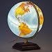 Fernweh 2 in 1 Multi-Purpose 12-inch Illuminated Desktop Globe - Explore, Illuminate, and Decorate Your World with Waypoint Geographics Fernweh World Globe - Square Stand