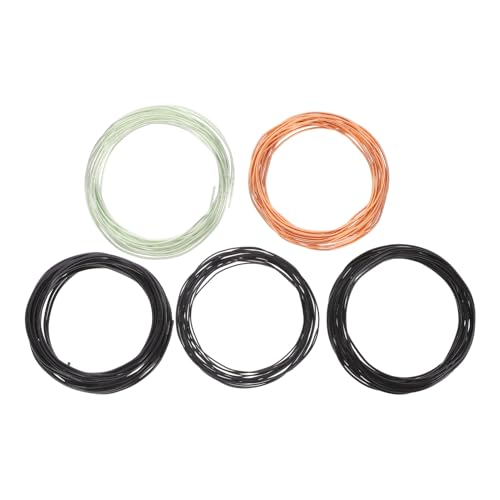 POPETPOP 5 Rolls Aluminum Bonsai Training Wire Set for DIY Plant Caging Shaping Vines and Crafting Projects