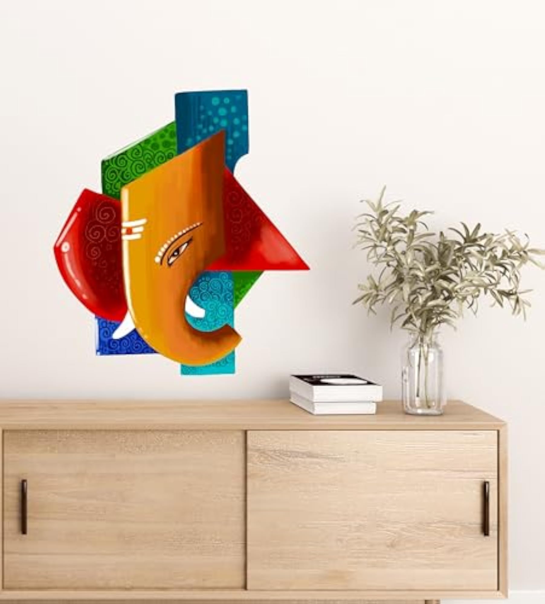 3D Lord Ganesha PVC Vinyl Wall Sticker